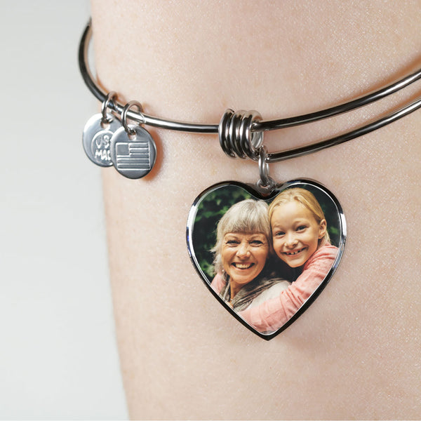 Personalized Heart Locket Bracelet