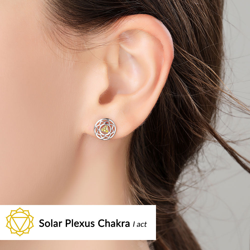 (I Act) Solar Plexus Chakra Earrings