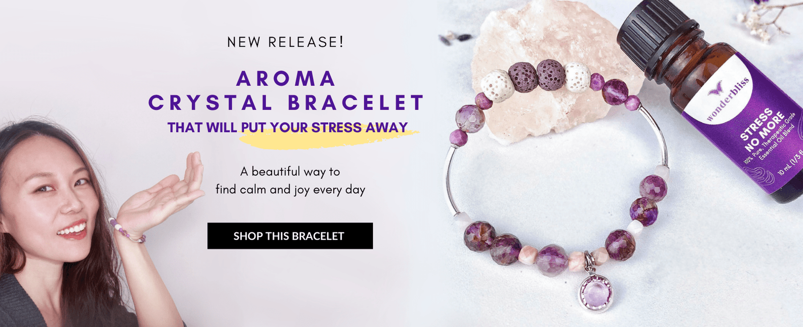 stress-relief diffuser bracelet for anxiety