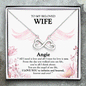 TO MY WIFE - 'My Angel' Infinity Necklace