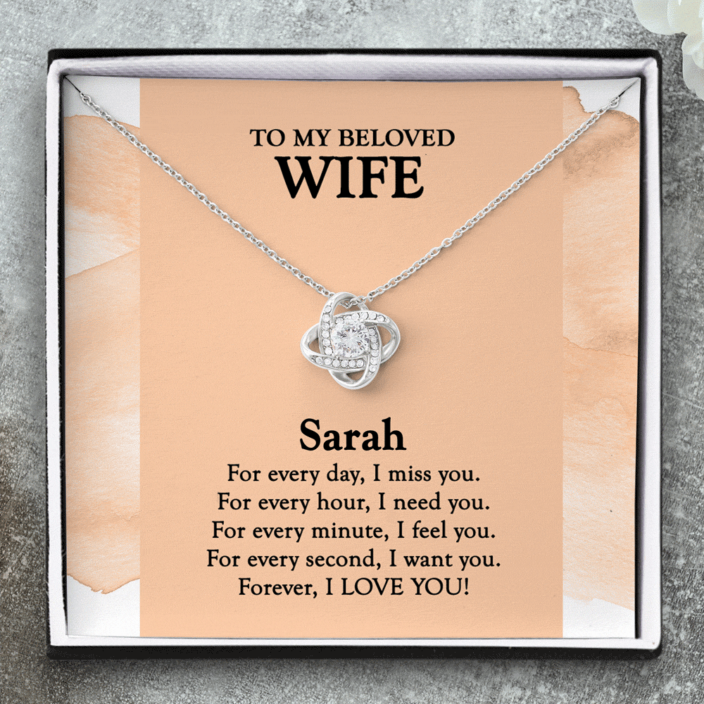 Wife Necklace, To My Wife Necklace Anniversary Gift Cz Gift For Her, I –  Rakva