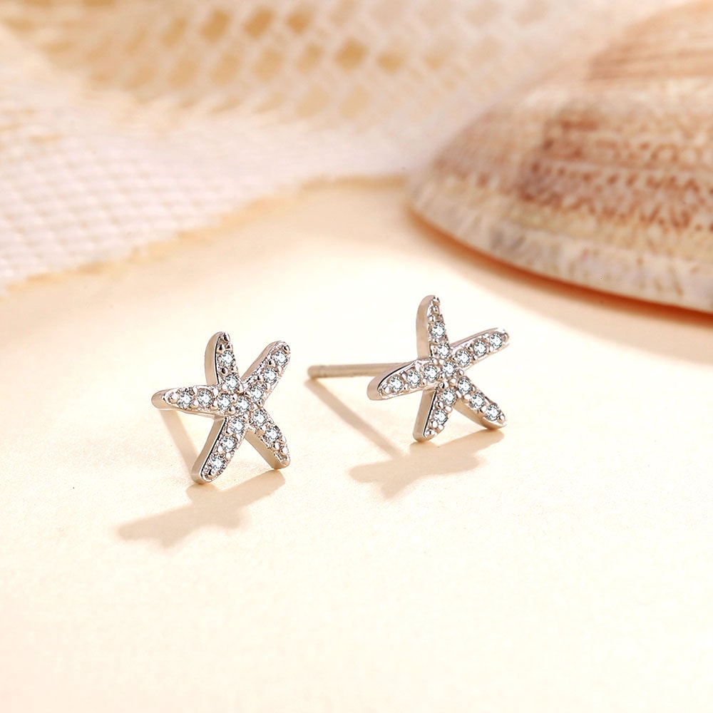 Starfish sea star charms, Nickel free, Hypoallergenic jewelry making