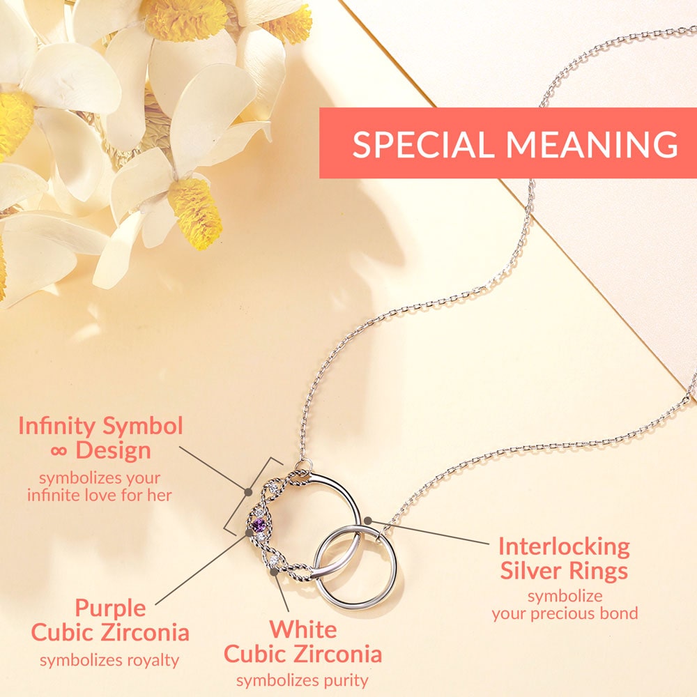 &#39;Our Precious Bond&#39; - Sterling Silver Necklace