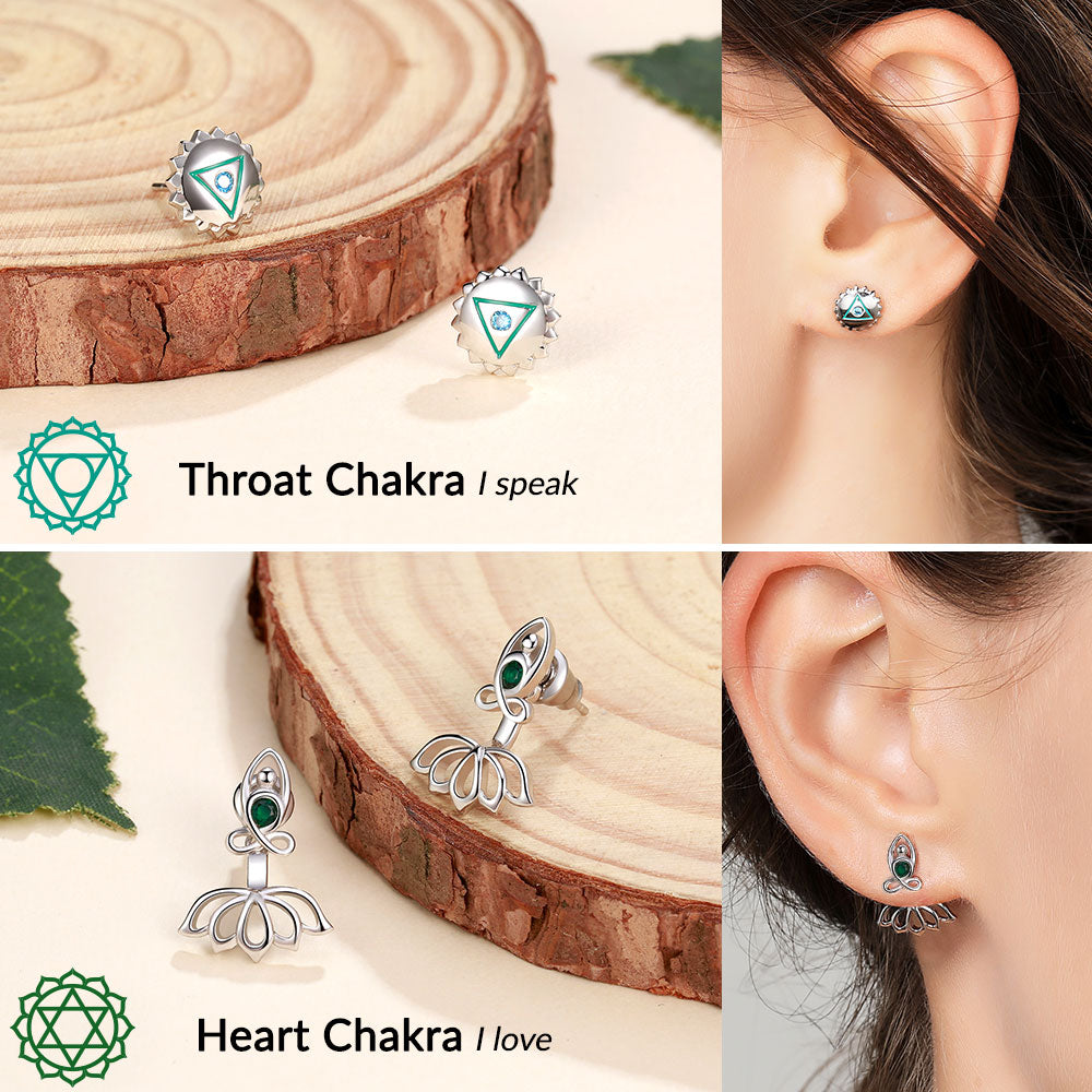 &#39;Wonders of The 7 Chakras&#39; Earrings Set