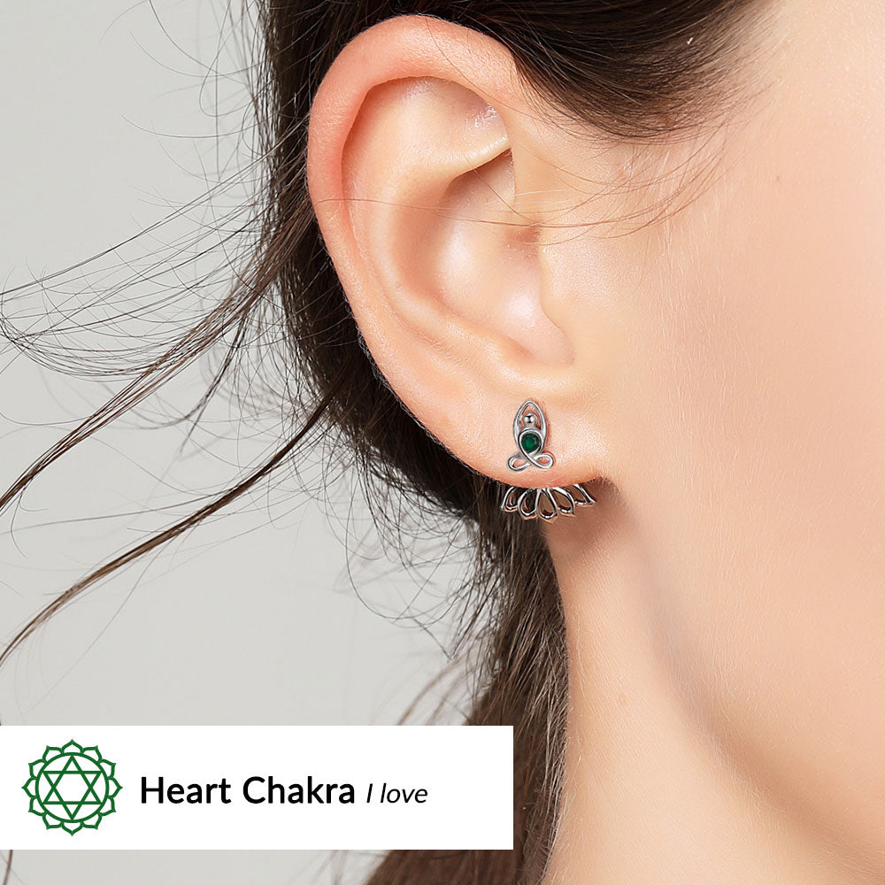 (I Love) Heart Chakra Earrings